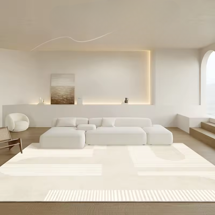 Minimalist Plush Rug with Non-Slip Backing | Soft Comfort for Modern Interiors 3