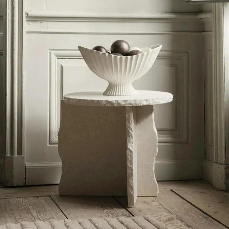 Minimalist Travertine Side Table with Elegant Design | Perfect for Indoor Spaces 2