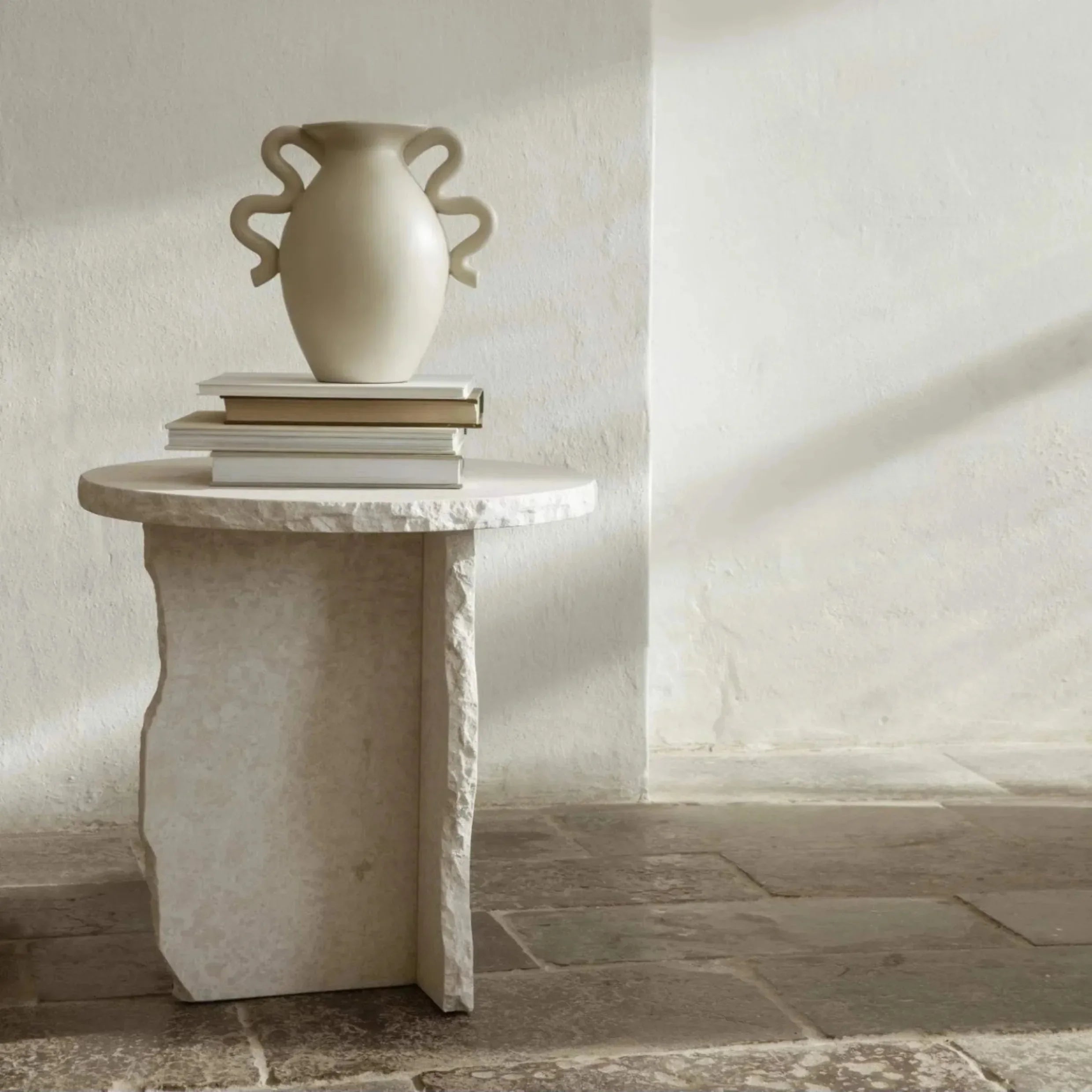 Minimalist Travertine Side Table with Elegant Design | Perfect for Indoor Spaces 3