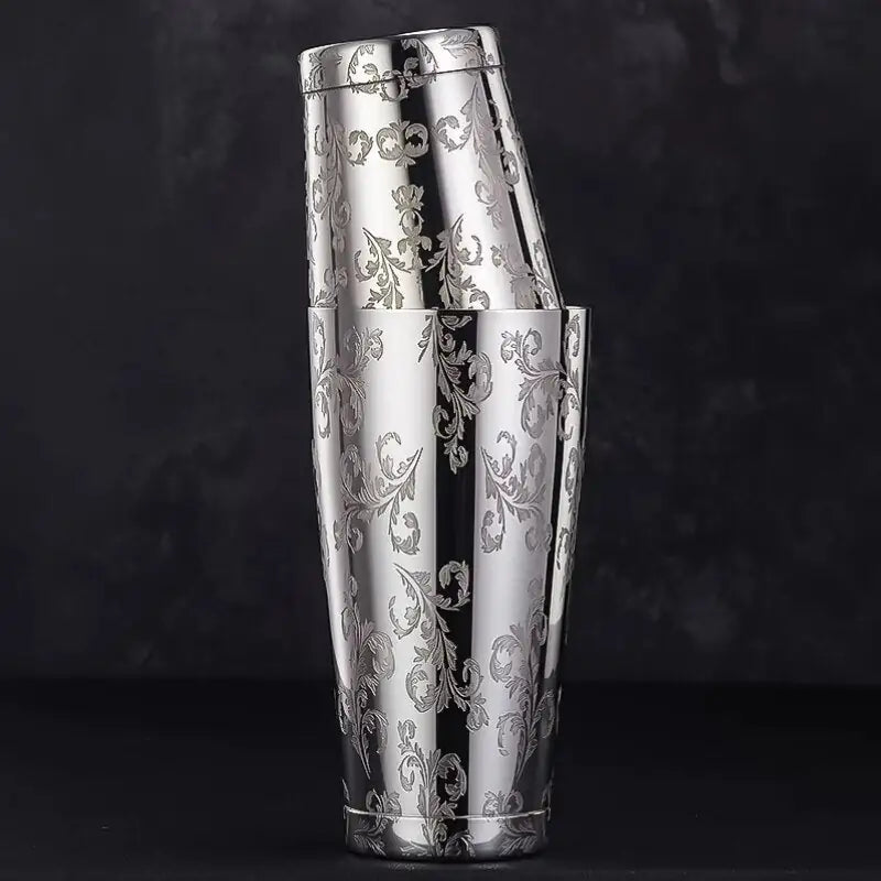 Mixaro | Cocktail Shaker Set with Professional Grip | Durable Stainless Steel for Precision Mixing 2