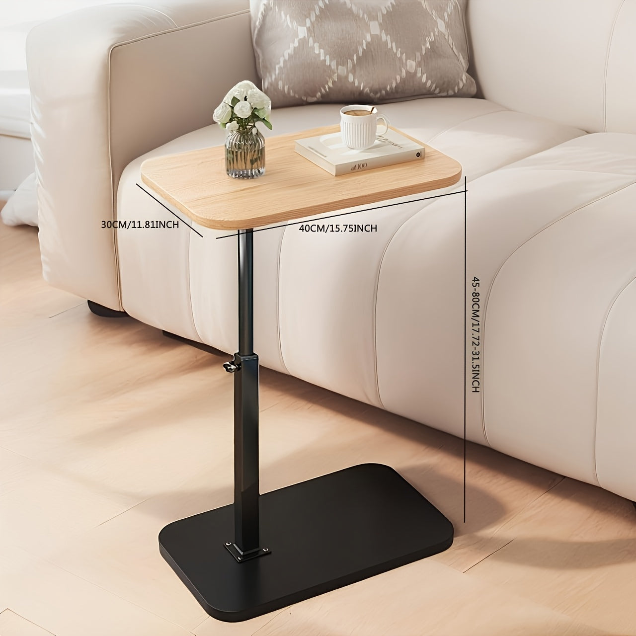 Modern Adjustable Bedside Table with Minimalist Design for Versatile Use 4