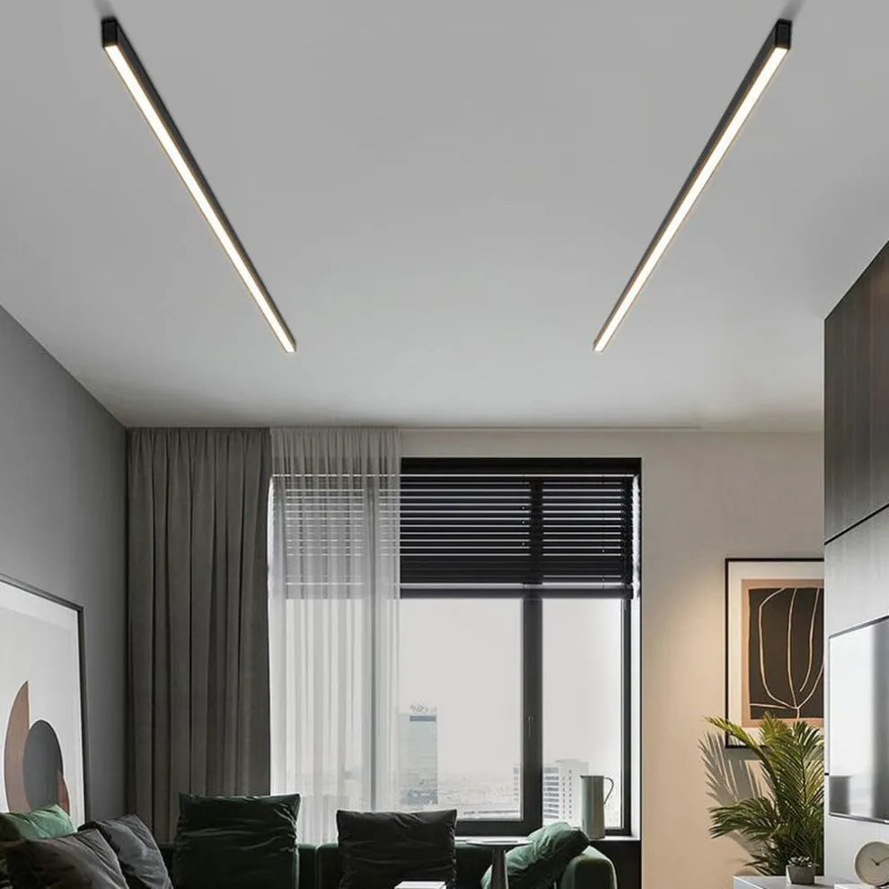 Modern Black Ceiling Light | Flush Mount LED Fixture with Minimalist Design | Ideal for Kitchens and Dining Rooms 1