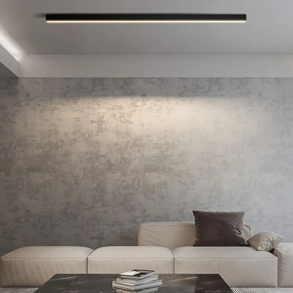 Modern Black Ceiling Light | Flush Mount LED Fixture with Minimalist Design | Ideal for Kitchens and Dining Rooms 4