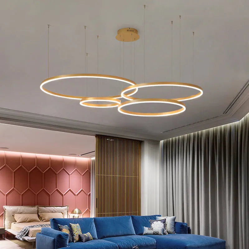 Modern Circle | Pendant Light with Dimmable LED & Sleek Design | Kitchen Pendant Lighting for Elegant Interiors 1