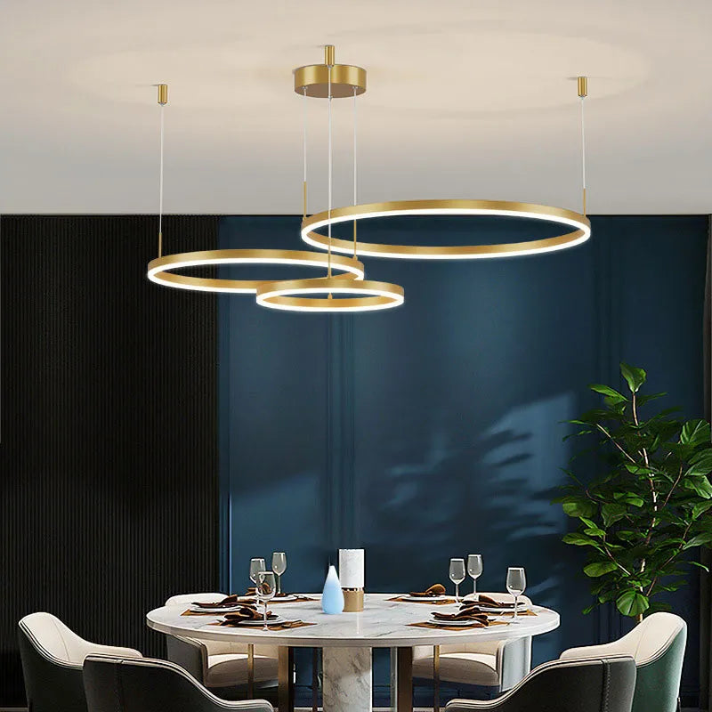 Modern Circle | Pendant Light with Dimmable LED & Sleek Design | Kitchen Pendant Lighting for Elegant Interiors 12