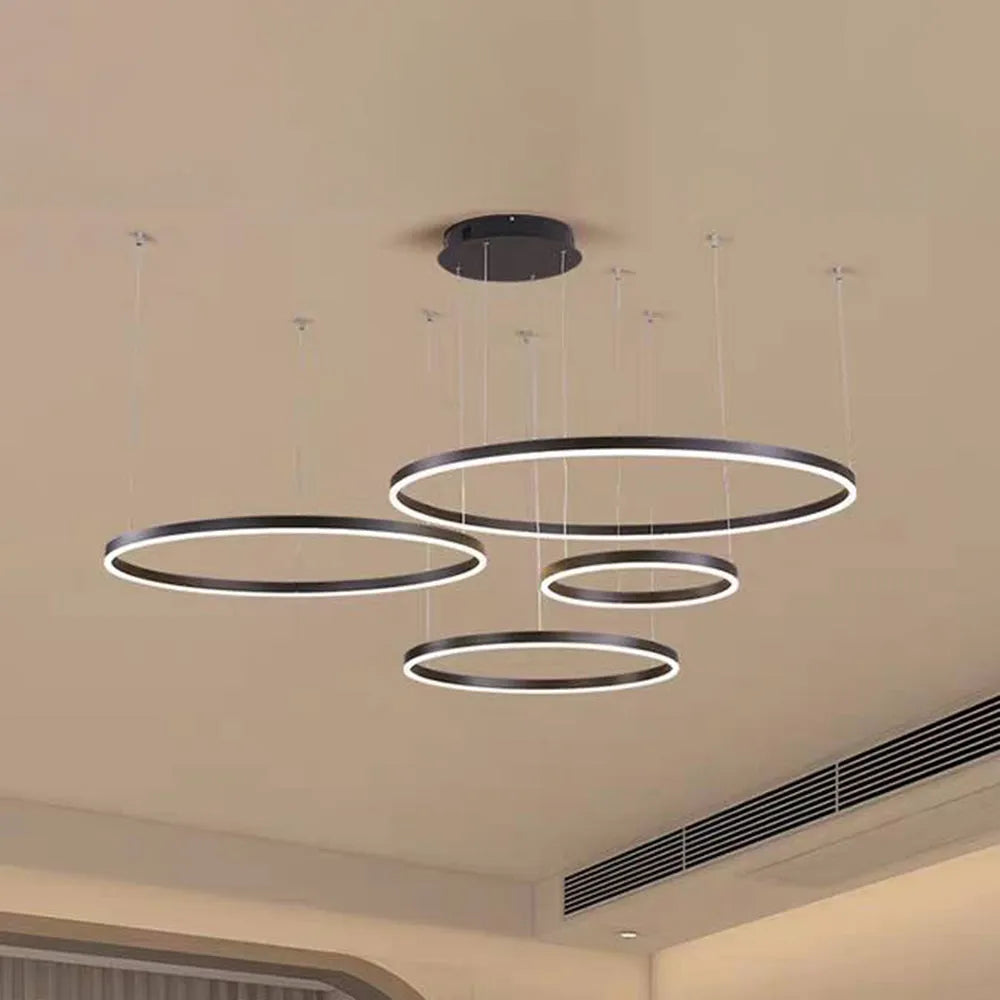 Modern Circle | Pendant Light with Dimmable LED & Sleek Design | Kitchen Pendant Lighting for Elegant Interiors 13