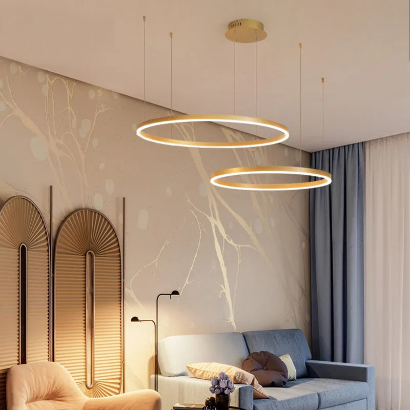 Modern Circle | Pendant Light with Dimmable LED & Sleek Design | Kitchen Pendant Lighting for Elegant Interiors 6