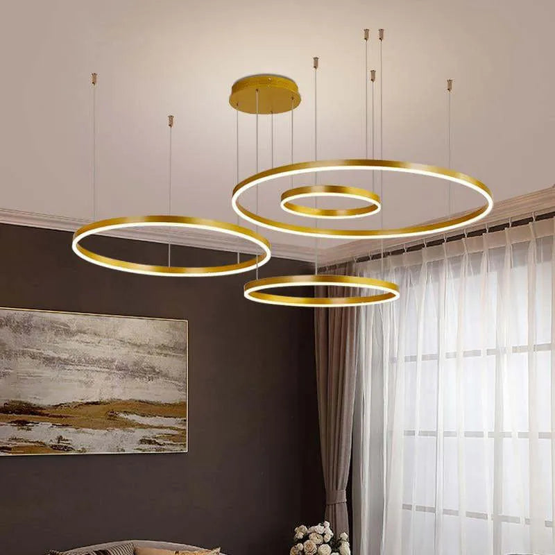 Modern Circle | Pendant Light with Dimmable LED & Sleek Design | Kitchen Pendant Lighting for Elegant Interiors 7