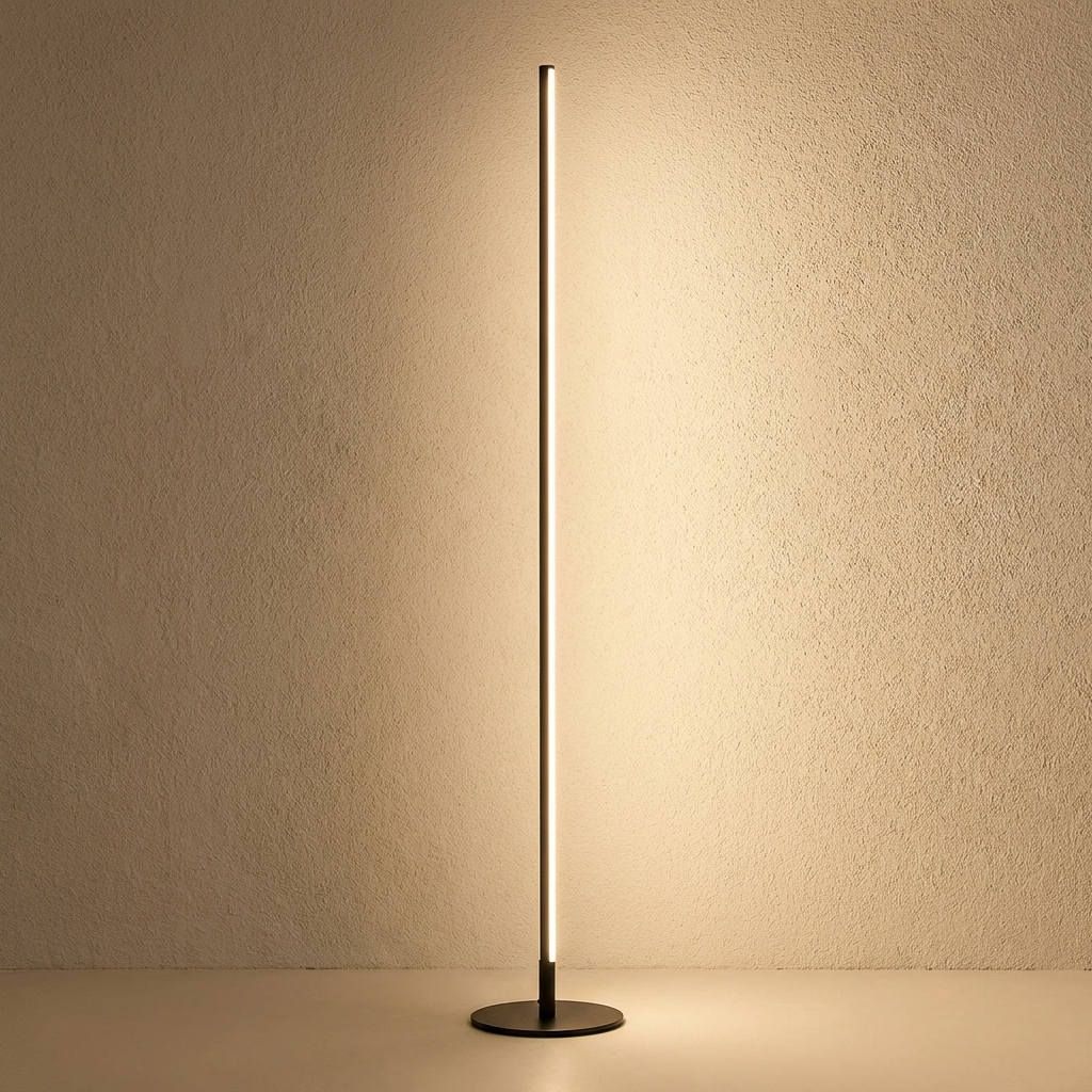 Modern Floor Lamp | High LED Standing Lamp with Energy-Efficient Lighting | Sleek Black Design for Any Room 0