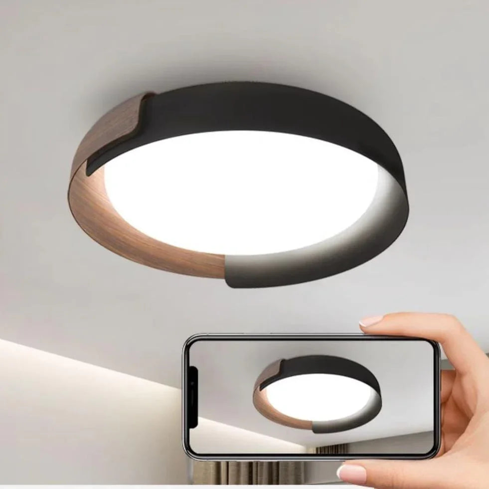 Modern Flush Mount Ceiling Light with Eye-Friendly LED Technology | Customizable Lighting for Relaxing Ambiance 3