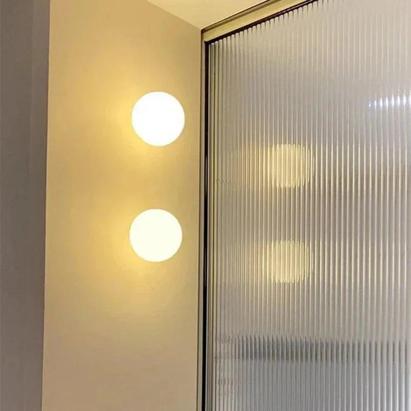 Modern Flush Mount Ceiling Light with White Glass Shade | Elegant Design for Soft Ambient Glow 5