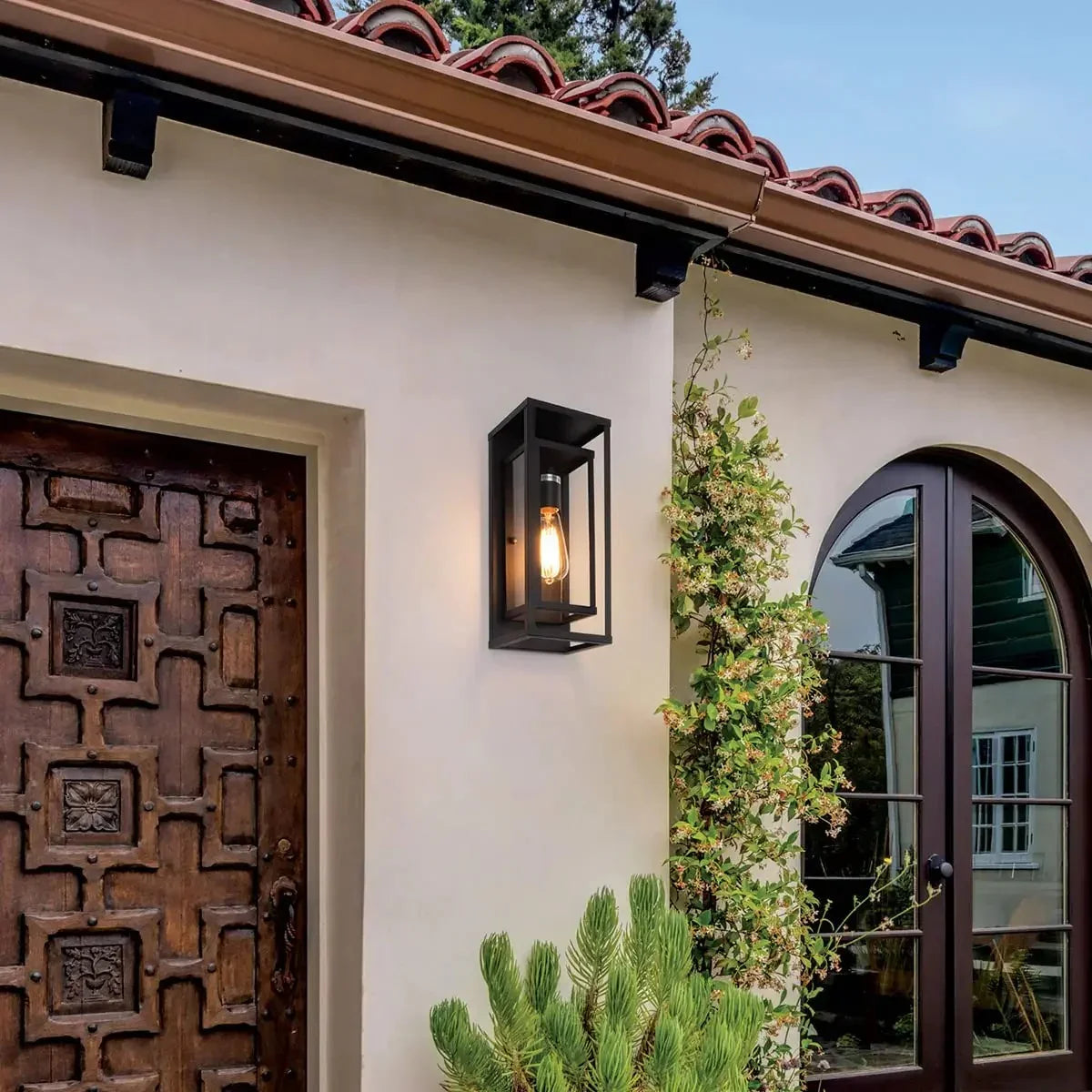 Modern Outdoor Wall Lamps | Weatherproof Black Exterior Wall Lights for Patios and Entryways 1