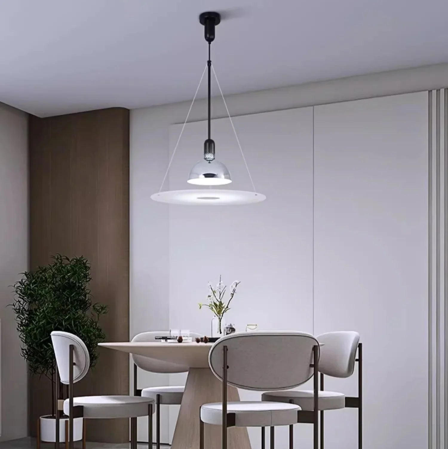 Modern Pendant Lighting | Sleek Disc Design with Acrylic Diffuser | Stylish Hanging Lights for Cozy Interiors 6