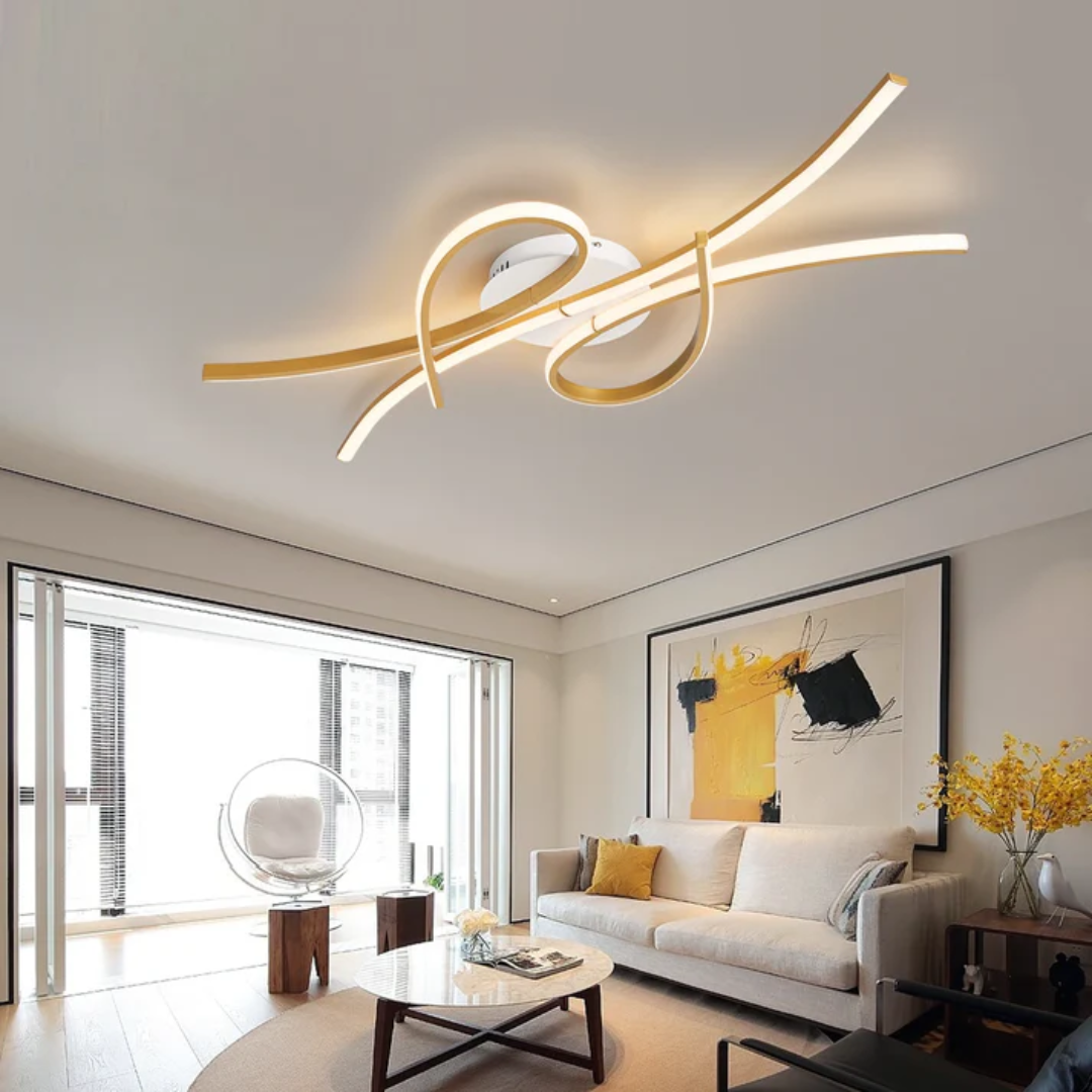 Modern Smart LED Ceiling Light with Dimmable & Color Control | Versatile Flush Mount Lighting for Home Ambiance 0