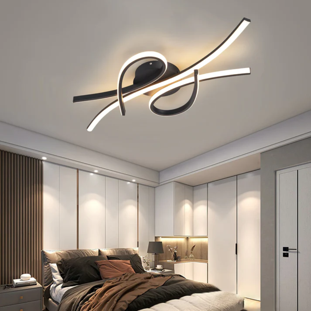 Modern Smart LED Ceiling Light with Dimmable & Color Control | Versatile Flush Mount Lighting for Home Ambiance 1