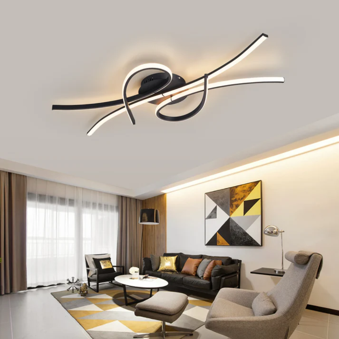 Modern Smart LED Ceiling Light with Dimmable & Color Control | Versatile Flush Mount Lighting for Home Ambiance 3