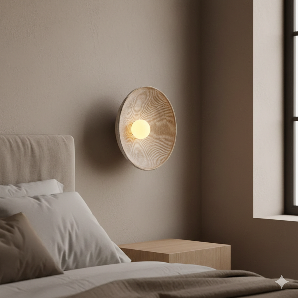 Modern Wall Sconce Lighting with Resin & Frosted Glass Design | Energy-Efficient Wall Lamp for Elegant Home Decor 2