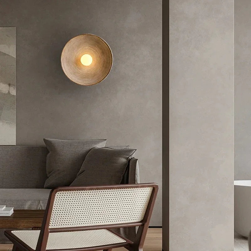 Modern Wall Sconce Lighting with Resin & Frosted Glass Design | Energy-Efficient Wall Lamp for Elegant Home Decor 8