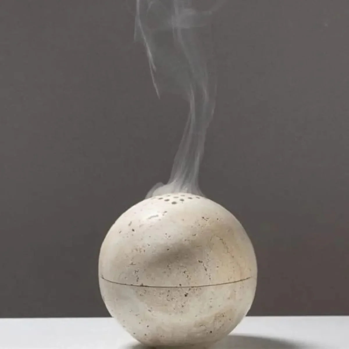 Natural Elegance | Hand-Carved Incense Burner with Unique Holes | Perfect Ash Management for Relaxation and Air Purification 0