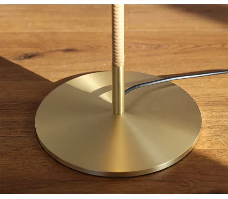 Natural Elegance | Rattan Floor Lamp with Hand-Knitted Shade | Cozy Lighting for Living Spaces 7