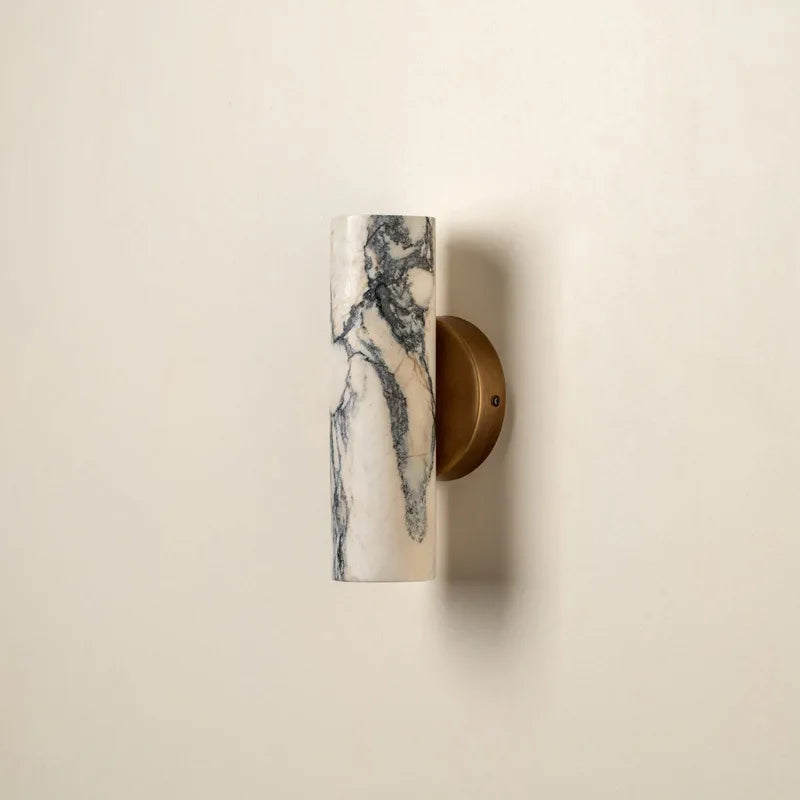 Nordic Elegance | Wall Lamp with Built-in LED & Natural Marble | Modern Wall Sconce Lighting for Cozy Ambiance 1