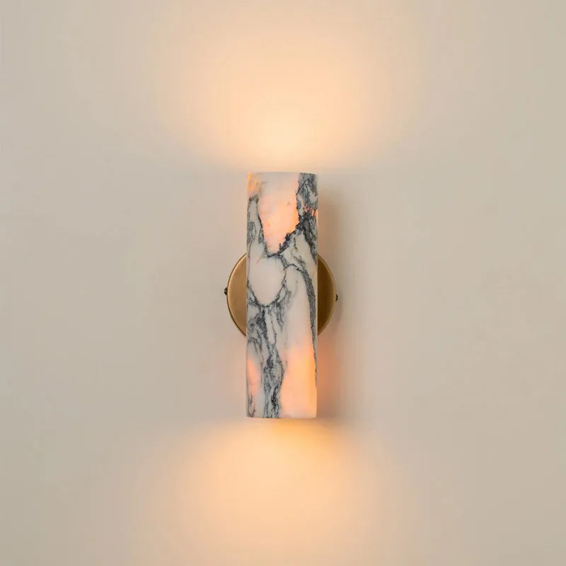 Nordic Elegance | Wall Lamp with Built-in LED & Natural Marble | Modern Wall Sconce Lighting for Cozy Ambiance 3