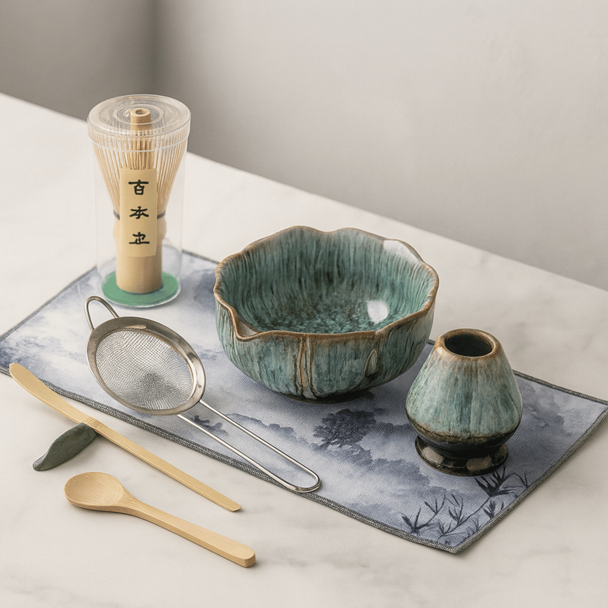 Petal Matcha Set | Complete Matcha Making Kit with Handcrafted Ceramics | Elegant Tea Ceremony Experience 2