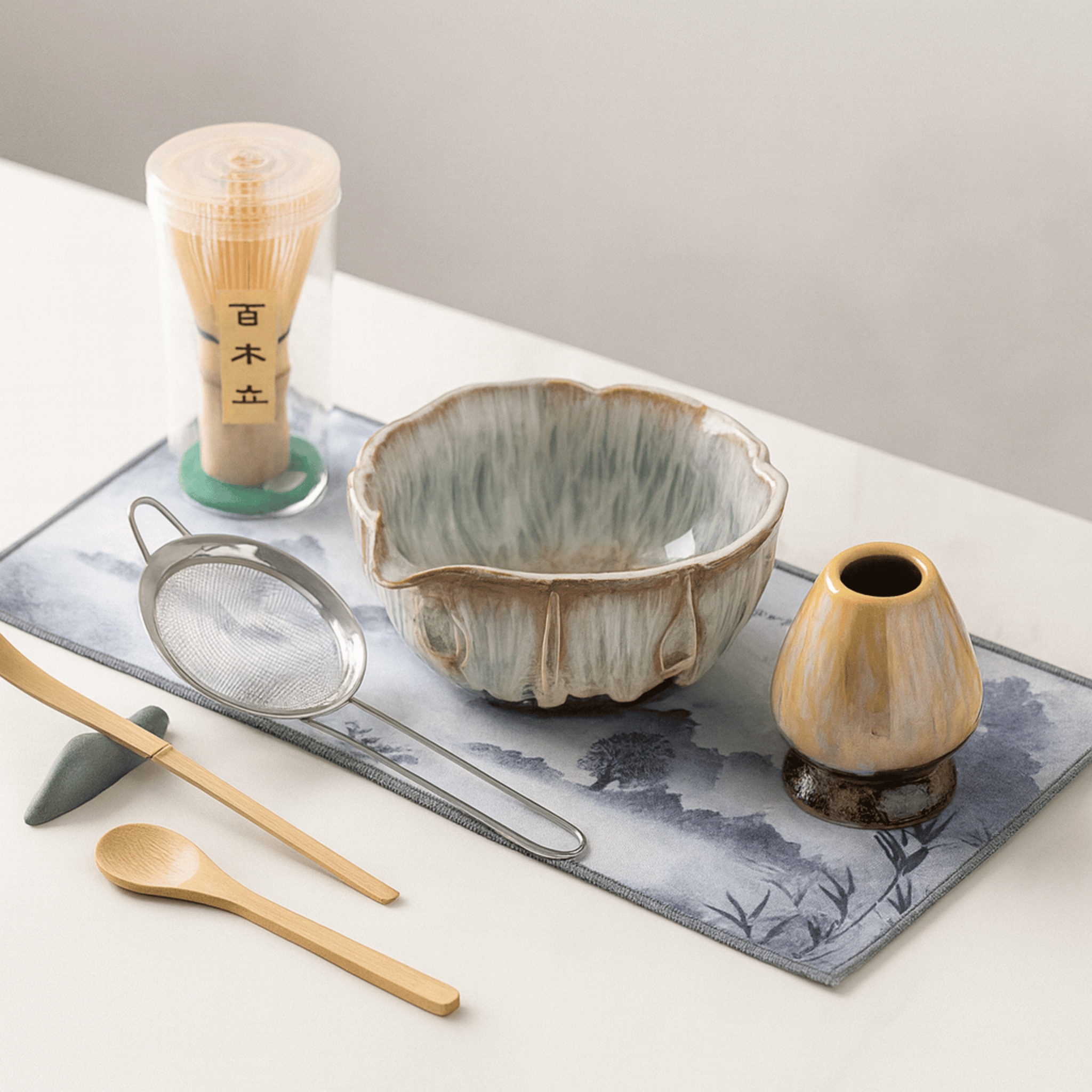 Petal Matcha Set | Complete Matcha Making Kit with Handcrafted Ceramics | Elegant Tea Ceremony Experience 3