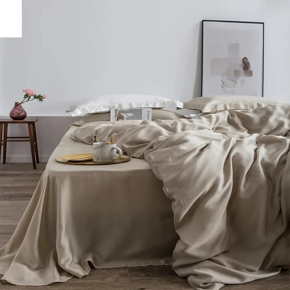 Premium Silk Bedding Set | Luxurious Duvet Covers with Anti-Aging Properties | Breathable Comfort for Year-Round Use 9