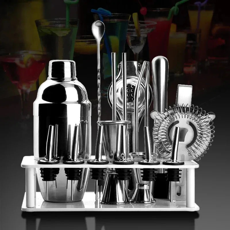Premium Stainless Steel Cocktail Shaker Set with Boston Design | Durable Barware for Effortless Mixing 1