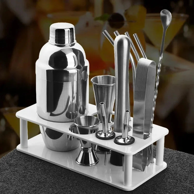 Premium Stainless Steel Cocktail Shaker Set with Boston Design | Durable Barware for Effortless Mixing 2