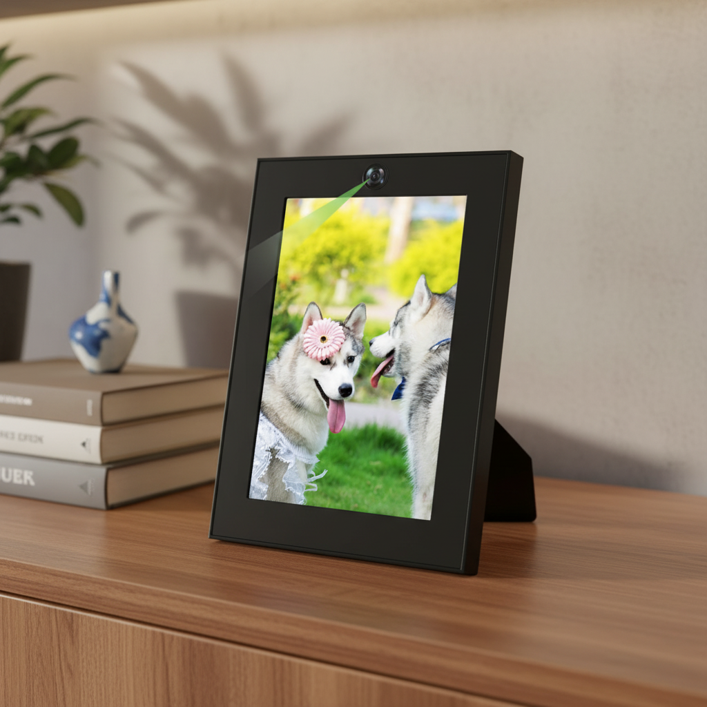 QuietWatch | Digital Photo Frame with HD 1080p Camera & Motion Detection | Discreet Home Security Solution 0