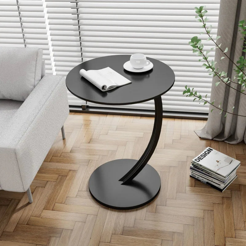 Reinforced Round Bedside Table with Compact Design | Versatile Side Table for Small Spaces 7