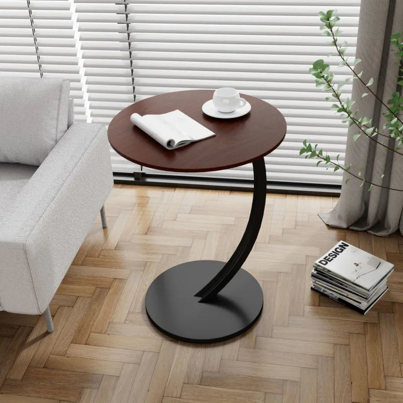 Reinforced Round Bedside Table with Compact Design | Versatile Side Table for Small Spaces 8