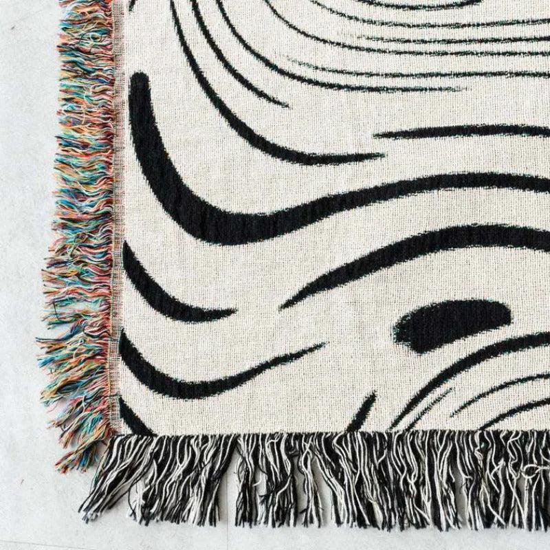 Rustic Elegance | Cotton Throw Blanket with Bold Striped Pattern | Cozy Home Decor for All Seasons 1