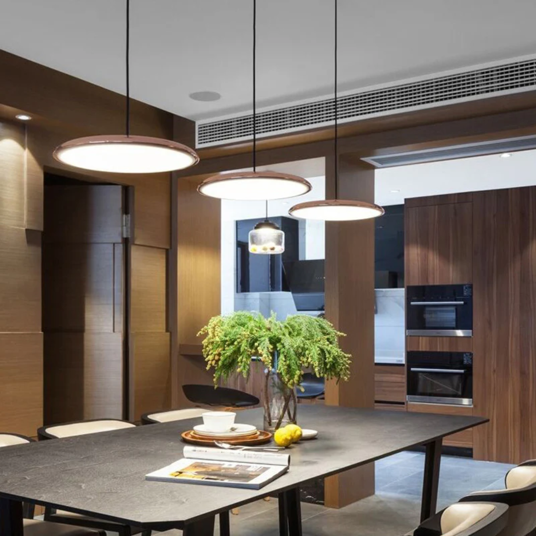 Scandinavian Design Pendant Light with Warm LED Glow | Adjustable Height for Cozy Kitchen Ambiance 2