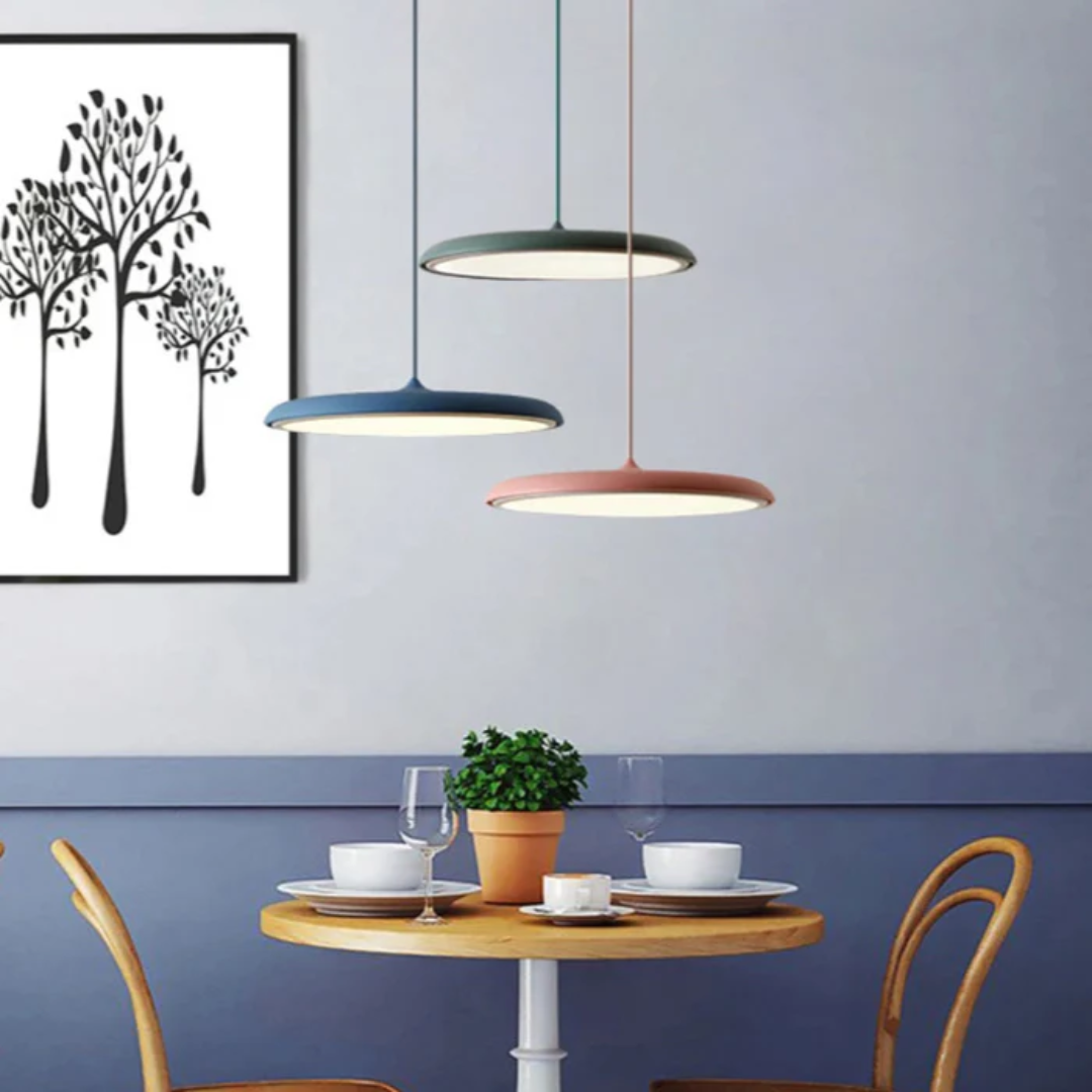 Scandinavian Design Pendant Light with Warm LED Glow | Adjustable Height for Cozy Kitchen Ambiance 3