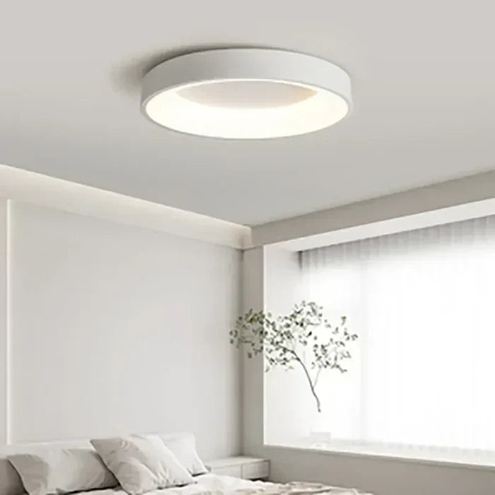 Scandinavian Round LED Ceiling Lamp with Energy Efficiency | Minimalist Design for Modern Interiors 0