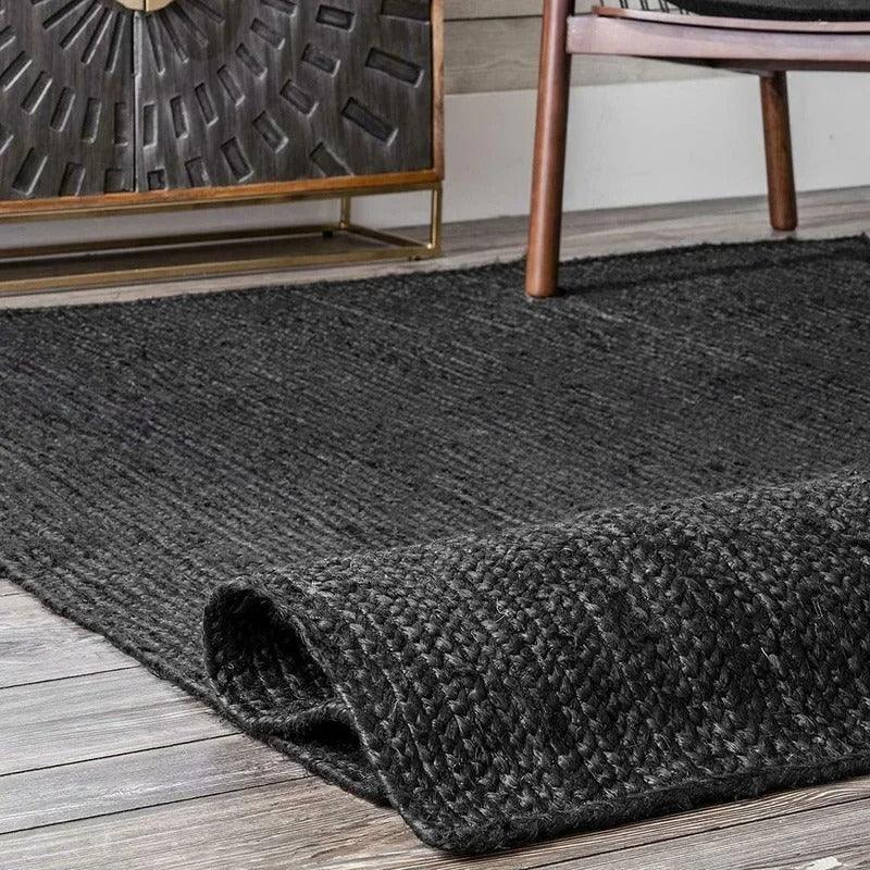 Sherah Collection | Handwoven Jute Rug with Eco-Friendly Design | Versatile Natural Rug for Modern and Bohemian Interiors 1