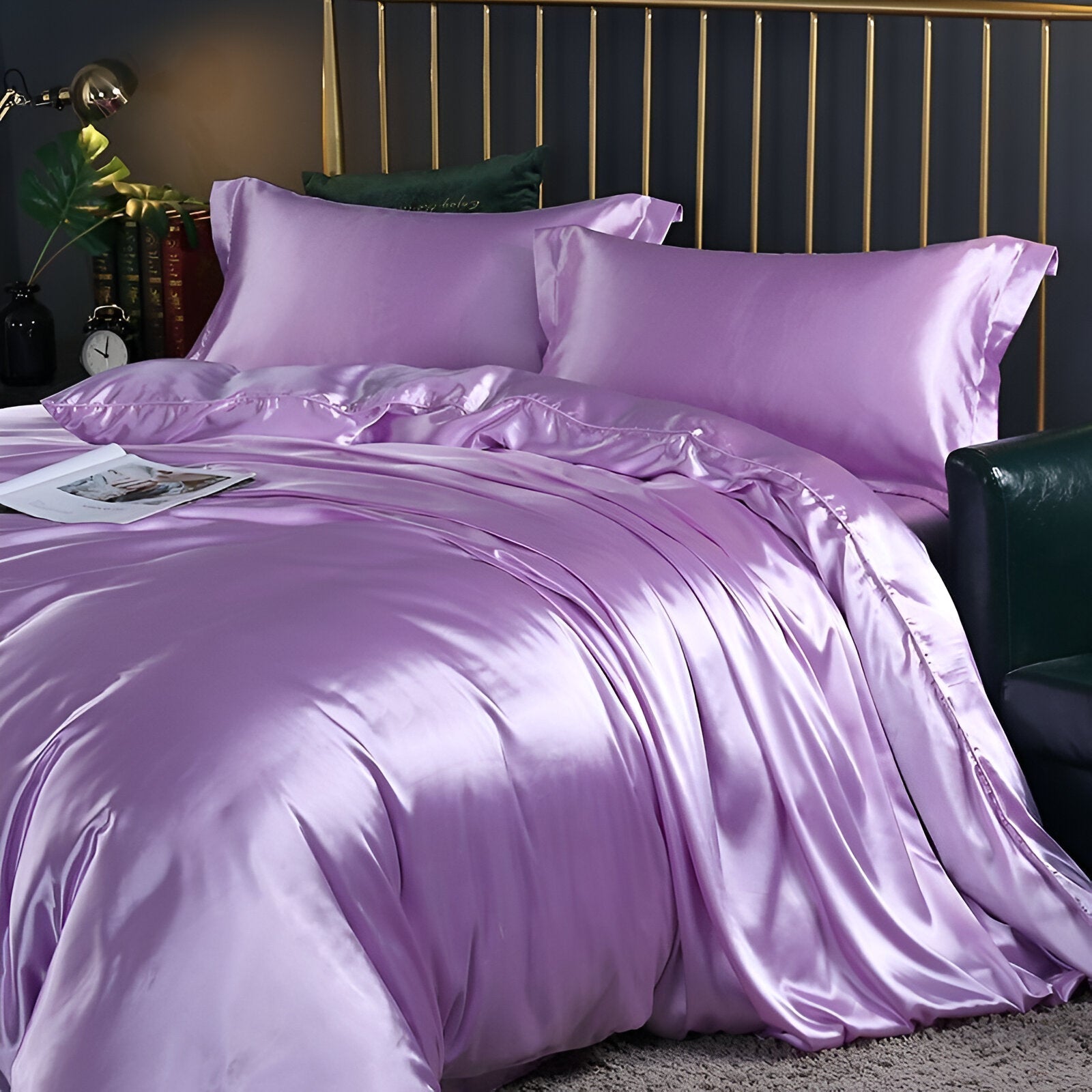 Silk Duvet Cover Set with Cooling Comfort | Breathable Luxury for All Seasons 0