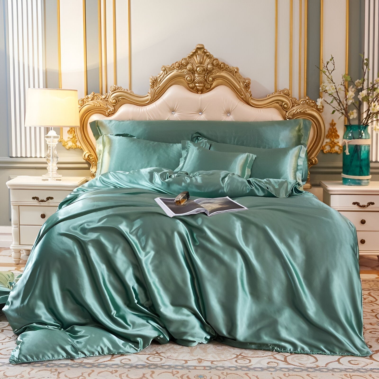 Silk Duvet Cover Set with Cooling Comfort | Breathable Luxury for All Seasons 15
