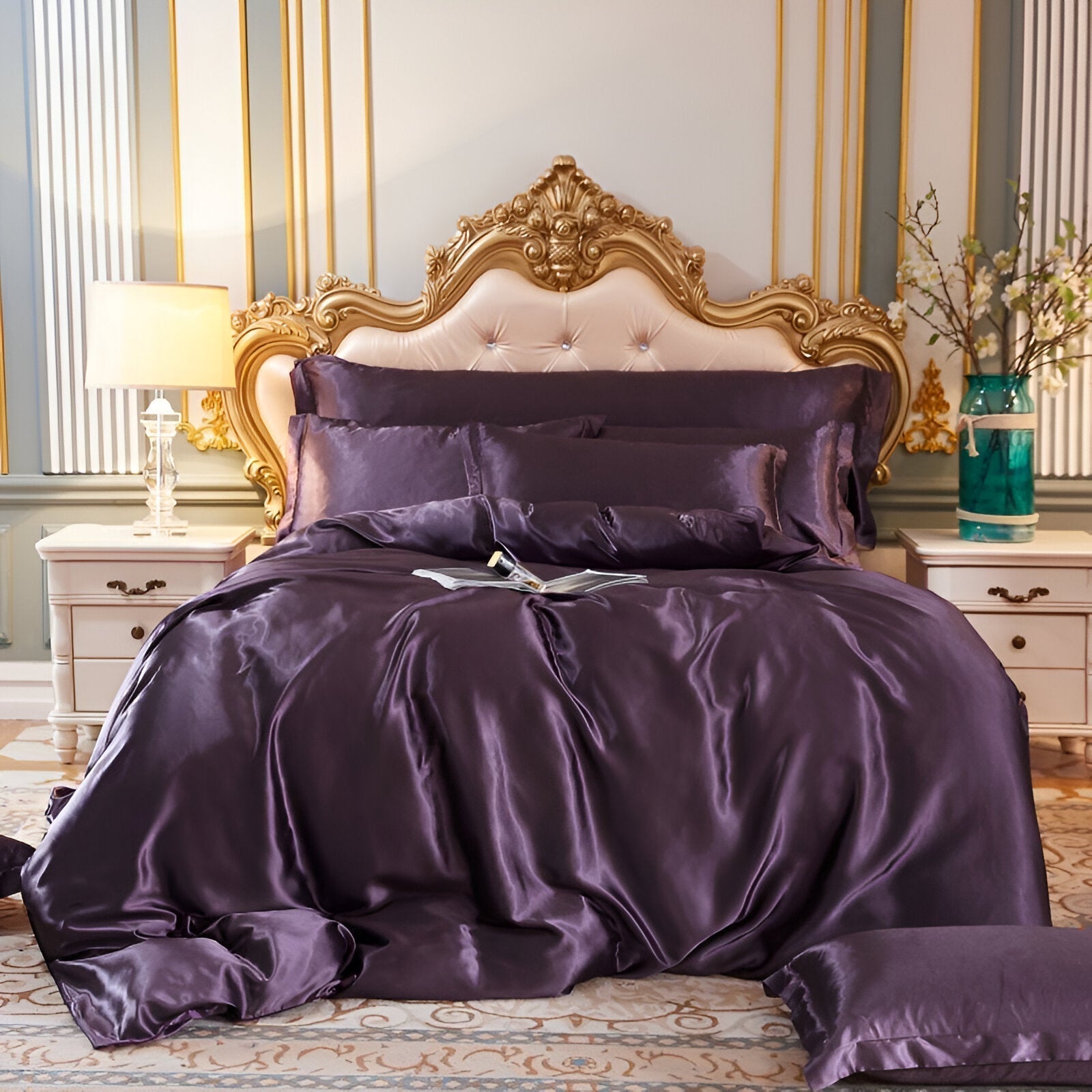 Silk Duvet Cover Set with Cooling Comfort | Breathable Luxury for All Seasons 4