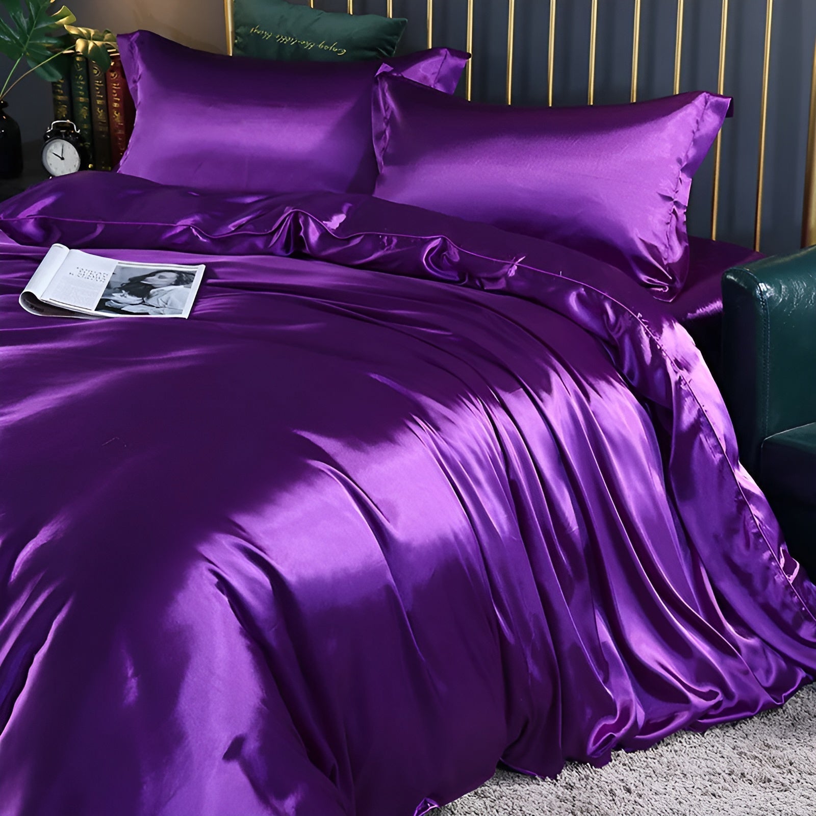 Silk Duvet Cover Set with Cooling Comfort | Breathable Luxury for All Seasons 5