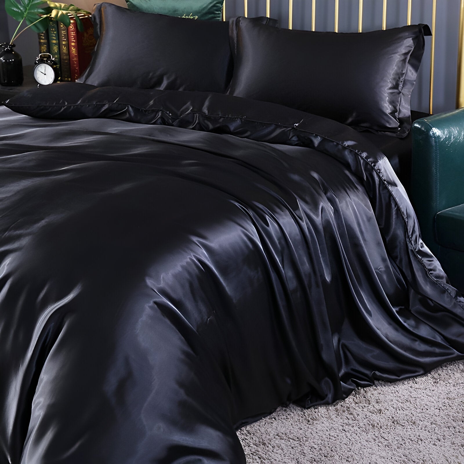Silk Duvet Cover Set with Cooling Comfort | Breathable Luxury for All Seasons 7