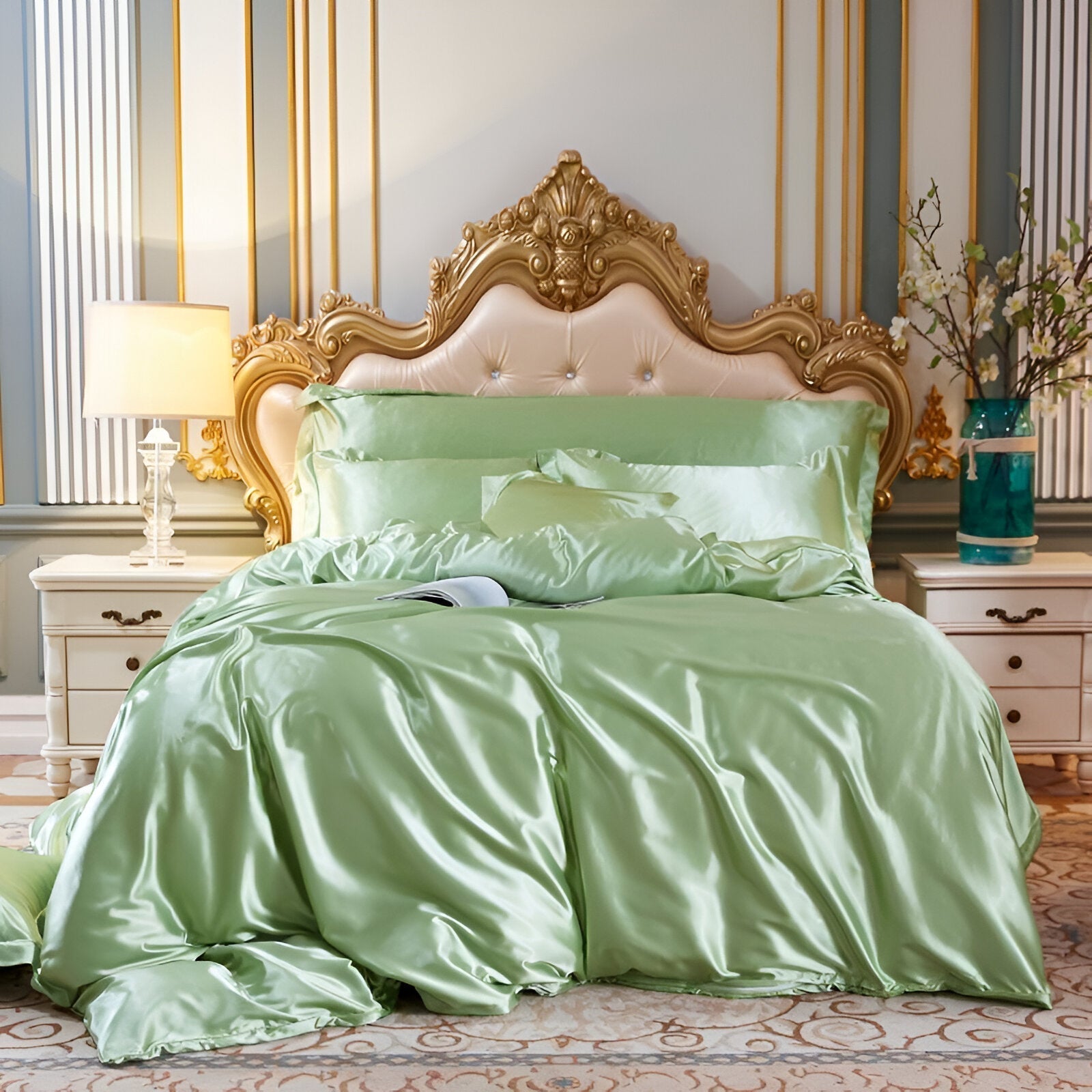 Silk Duvet Cover Set with Cooling Comfort | Breathable Luxury for All Seasons 9