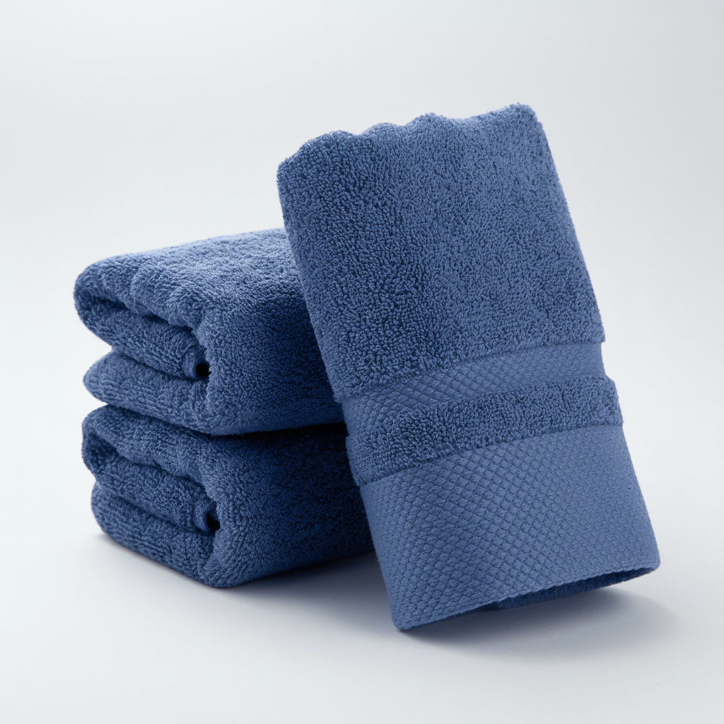 Soft Cotton Blend Bath Towels with Quick Absorbency | Elegant Striped Design for Luxurious Drying 2