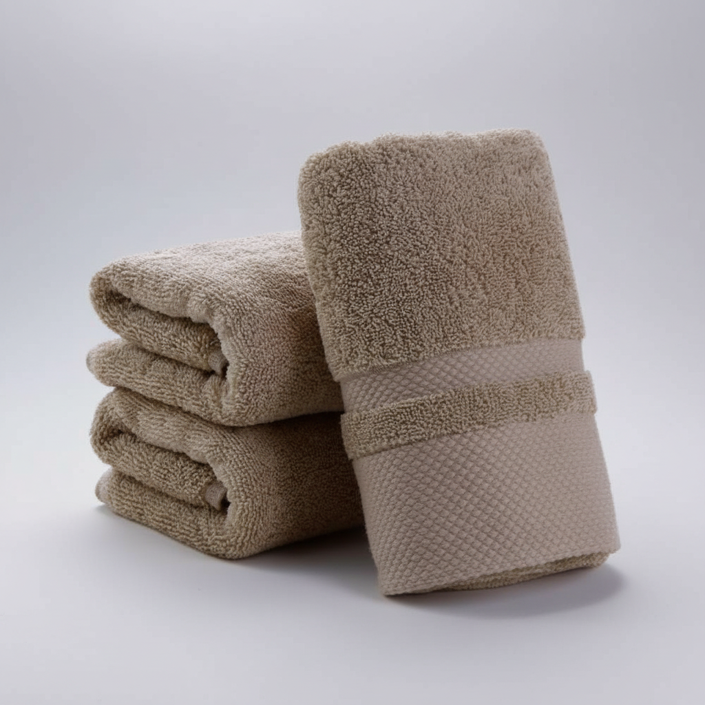 Soft Cotton Blend Bath Towels with Quick Absorbency | Elegant Striped Design for Luxurious Drying 6