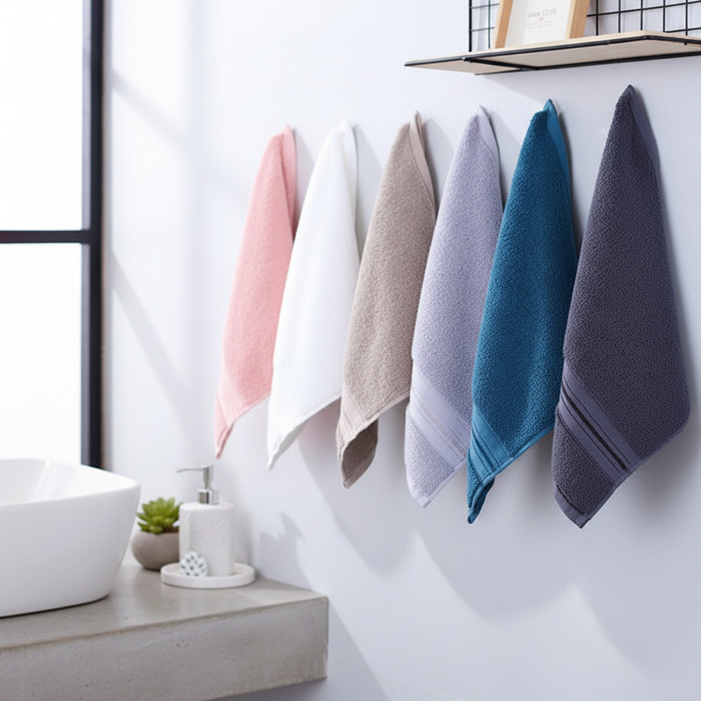 Soft Terry Towels Set | High Absorbency & Elegant Striped Design for Luxurious Comfort 1