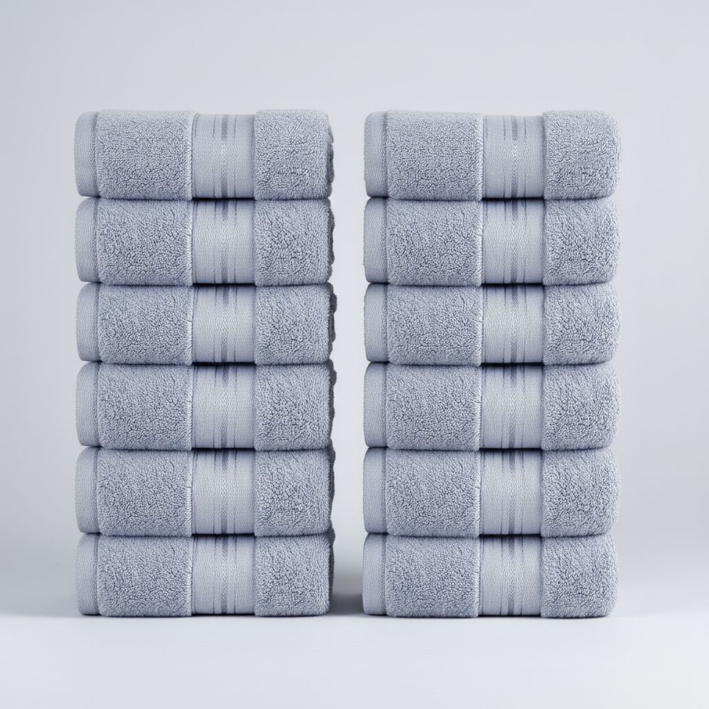 Soft Terry Towels Set | High Absorbency & Elegant Striped Design for Luxurious Comfort 7