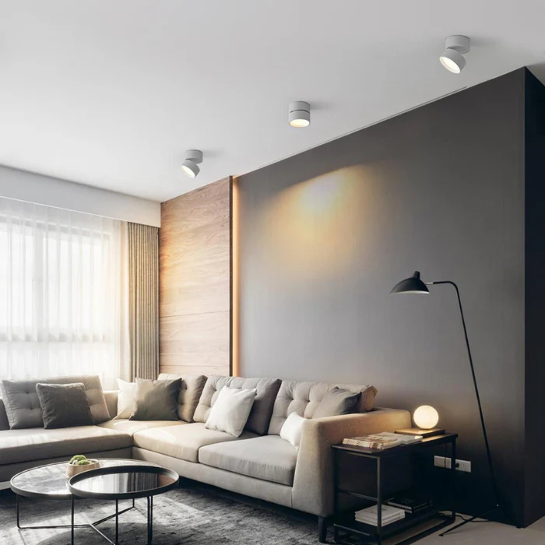 Somos Collection | LED Ceiling Lamp with Adjustable Rotating Head | Modern Design for Versatile Lighting 2